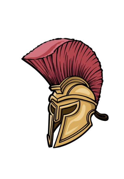 How To Draw A Spartan Helmet