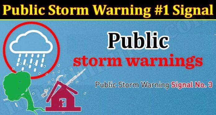 What is Public storm warning signal?