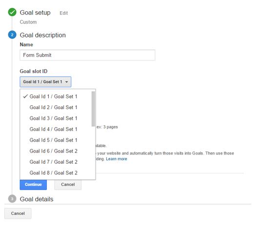 google analytics goals